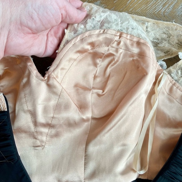 MAC DUGGAL Chiffon Embellished Formal Dress Sz 6 Evening Gown Prom Homecoming - Picture 12 of 16